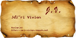 Jári Vivien névjegykártya